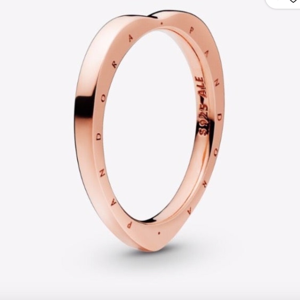 Pandora Rose Gold Heart Shaped Ring